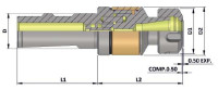 Цанговый патрон резьбонарезной VTM VTM003417 D25-ER20-L-61 TPC