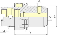 Патрон VTM VTM005115 HSK-A-63-WE10-065