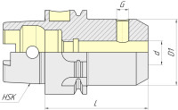 Патрон VTM VTM005137 HSK-A-63-WE40-125