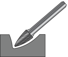 Бор фреза BEST CARBIDE 707-SG5M-A DC TiAlN - Бор фреза BEST CARBIDE 707-SG5M-A DC TiAlN