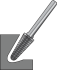 Бор фреза BEST CARBIDE 709-SL4M-S-8.0 CC - Бор фреза BEST CARBIDE 709-SL4M-S-8.0 CC