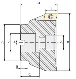 Корпус фрезы HITACHI AHUB-1540RM-4-16 - Корпус фрезы HITACHI AHUB-1540RM-4-16