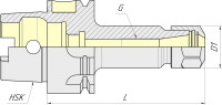 Патрон цанговый VTM VTM005094 HSK-A-63-ER11M-100